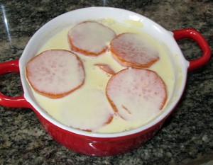 Making Scalloped Yams