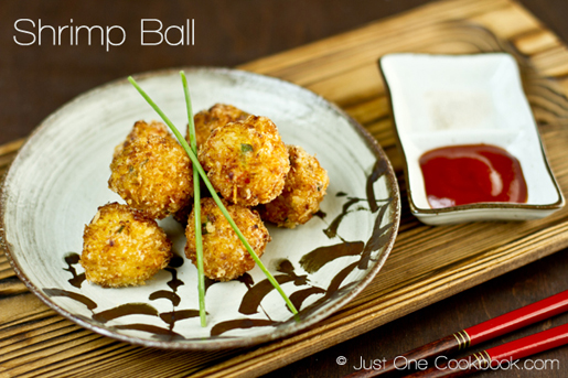 Shrimp-Ball by Nami at justonecookbook.com