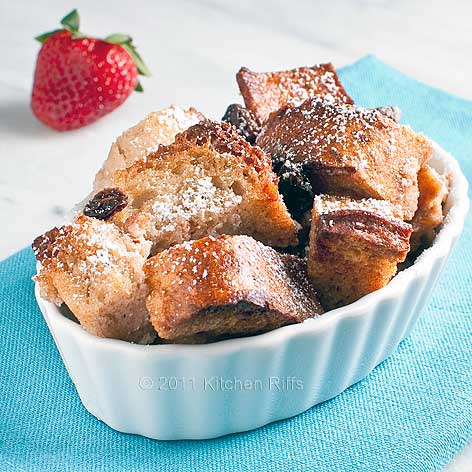 Rich and Easy Bread Pudding by kitchenriffs.com