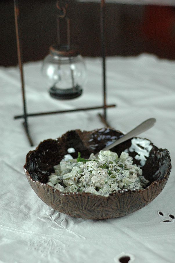 Persian Cucumber Salad with Walnuts and Sultanas