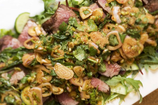 Thai Beef Salad by Charlie Louis at hotlyspiced.com