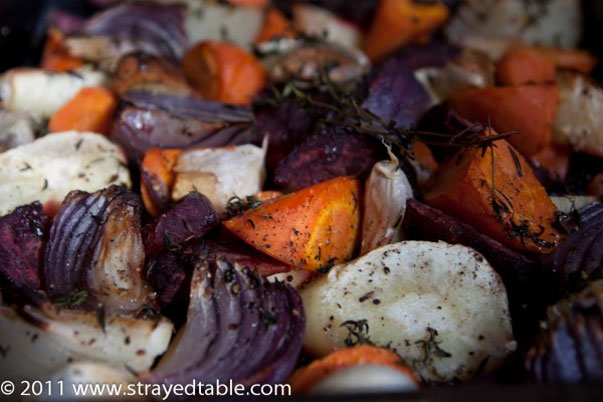 roasted winter vegetables