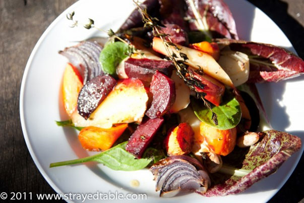 roasted winter vegetable salad