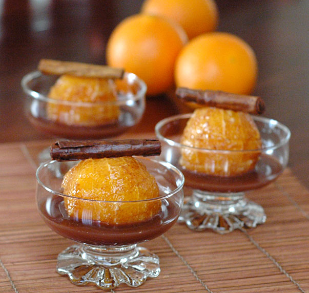 sugar free spiced oranges