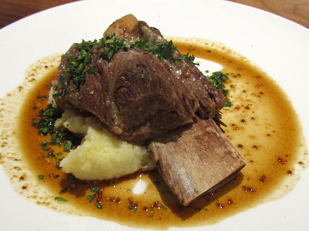 john dee short ribs with potato puree and gremolata