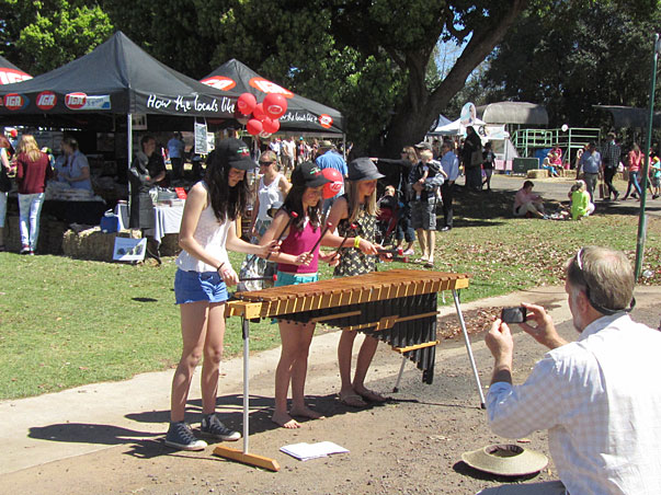 Entertainers at the Real Food Festival