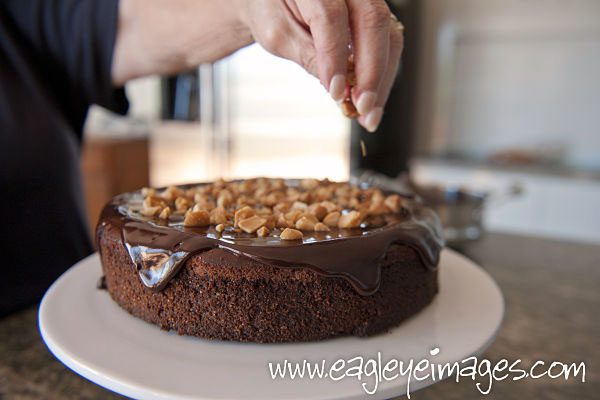 Dark Chocolate Cheesecake made with Chobani Yogurt