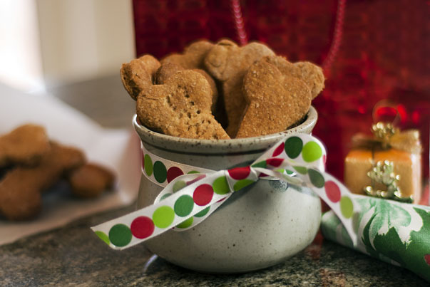 peanut butter dog biscuits