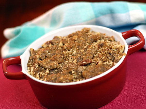 Sweet Potato Casserole with Pecan Topping