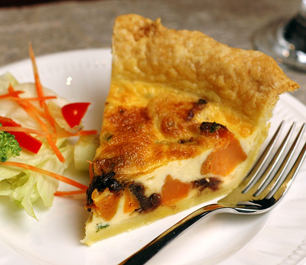 Caramelised Onion and Sweet Potato Quiche