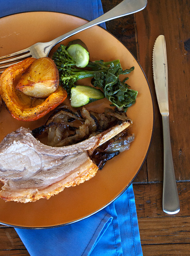 roast pork dinner