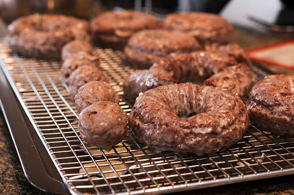 Glazed Chocolate Donuts