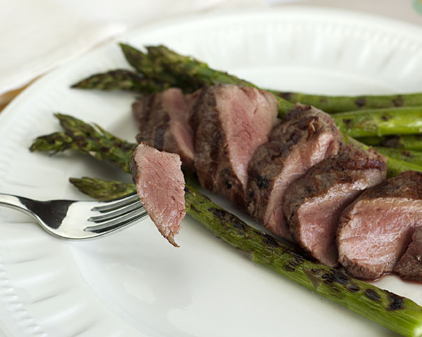 BBQ Lamb with Asparagus