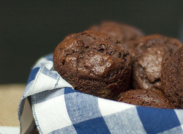 Chocolate Chocolate Chip Muffins