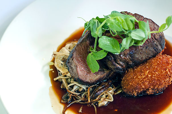 Fillet Steak over Mushrooms