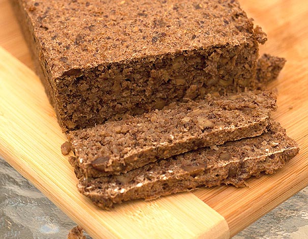 Sprouted Wheat, date and walnut essene bread recipe