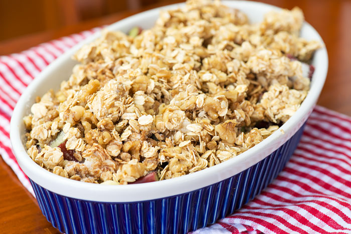 Apple Rhubarb Crumble