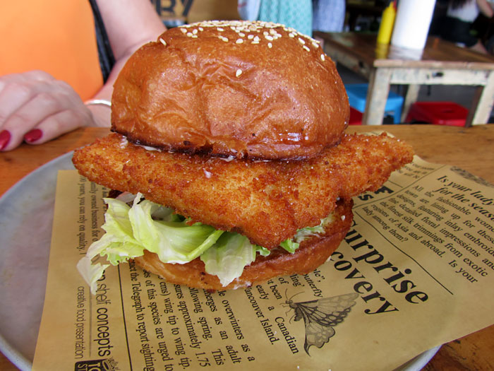 crumbed barramundi