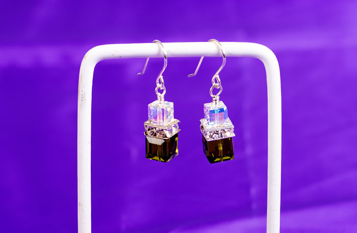 crystal earrings