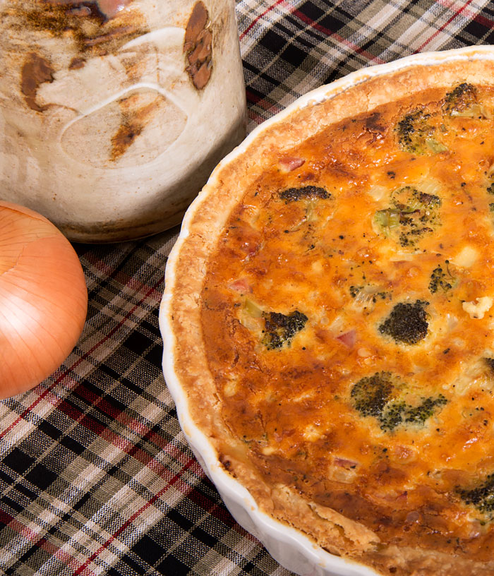 Ham, Broccoli and Cheese Quiche