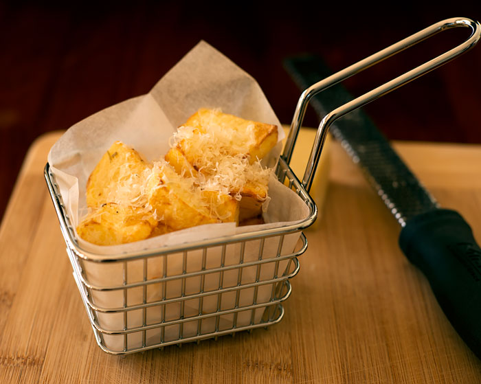 Air Fryer Potatoes with Rosemary and Parmesan Cheese