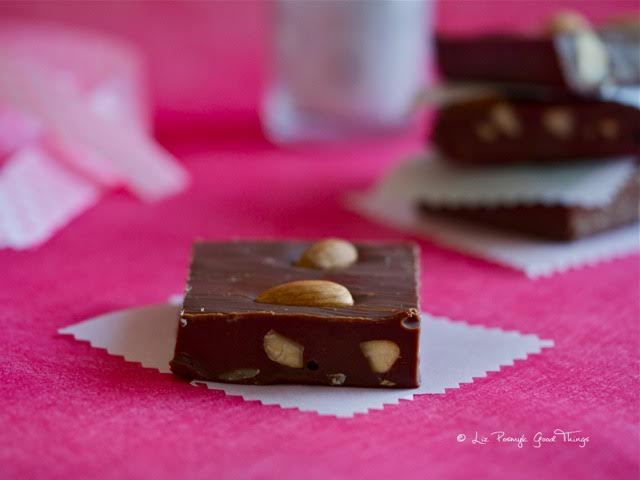 Dark Chocolate Almond Fudge