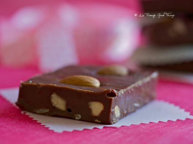 Dark Chocolate Almond Fudge