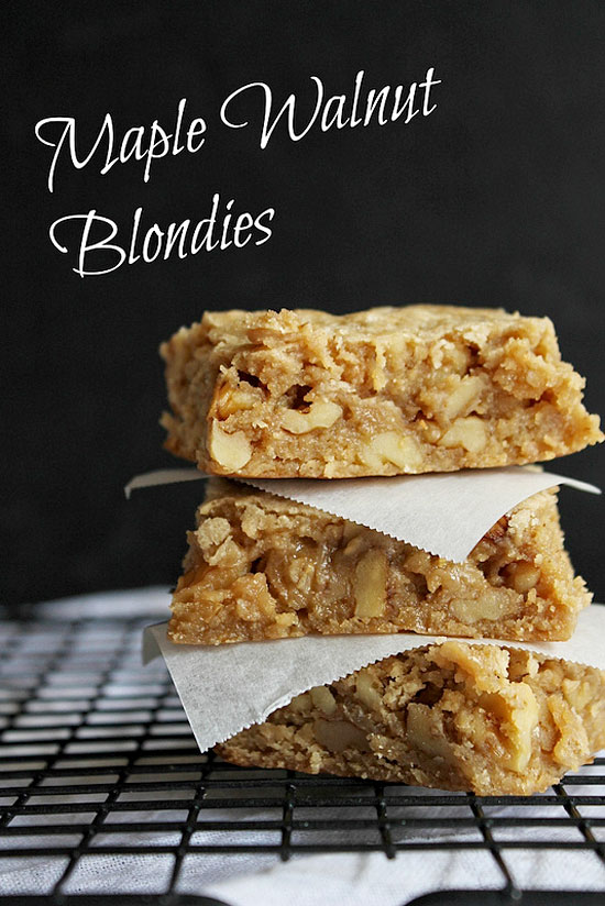 Maple Walnut Blondies