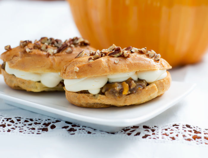 Pecan Pie Eclairs