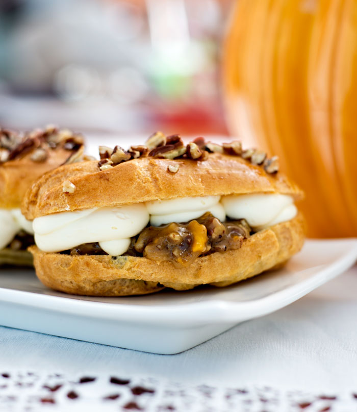 Pecan Pie Eclairs