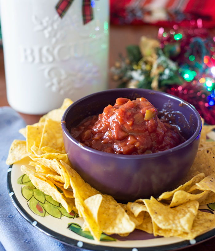 Doritos and chunky salsa