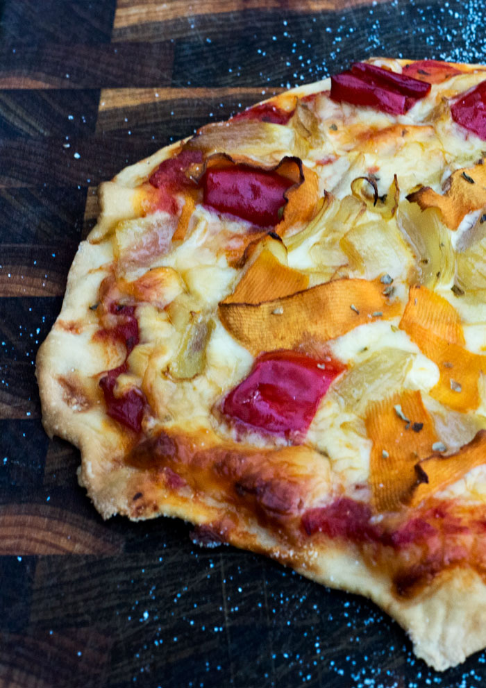 Butternut pumpkin pizza